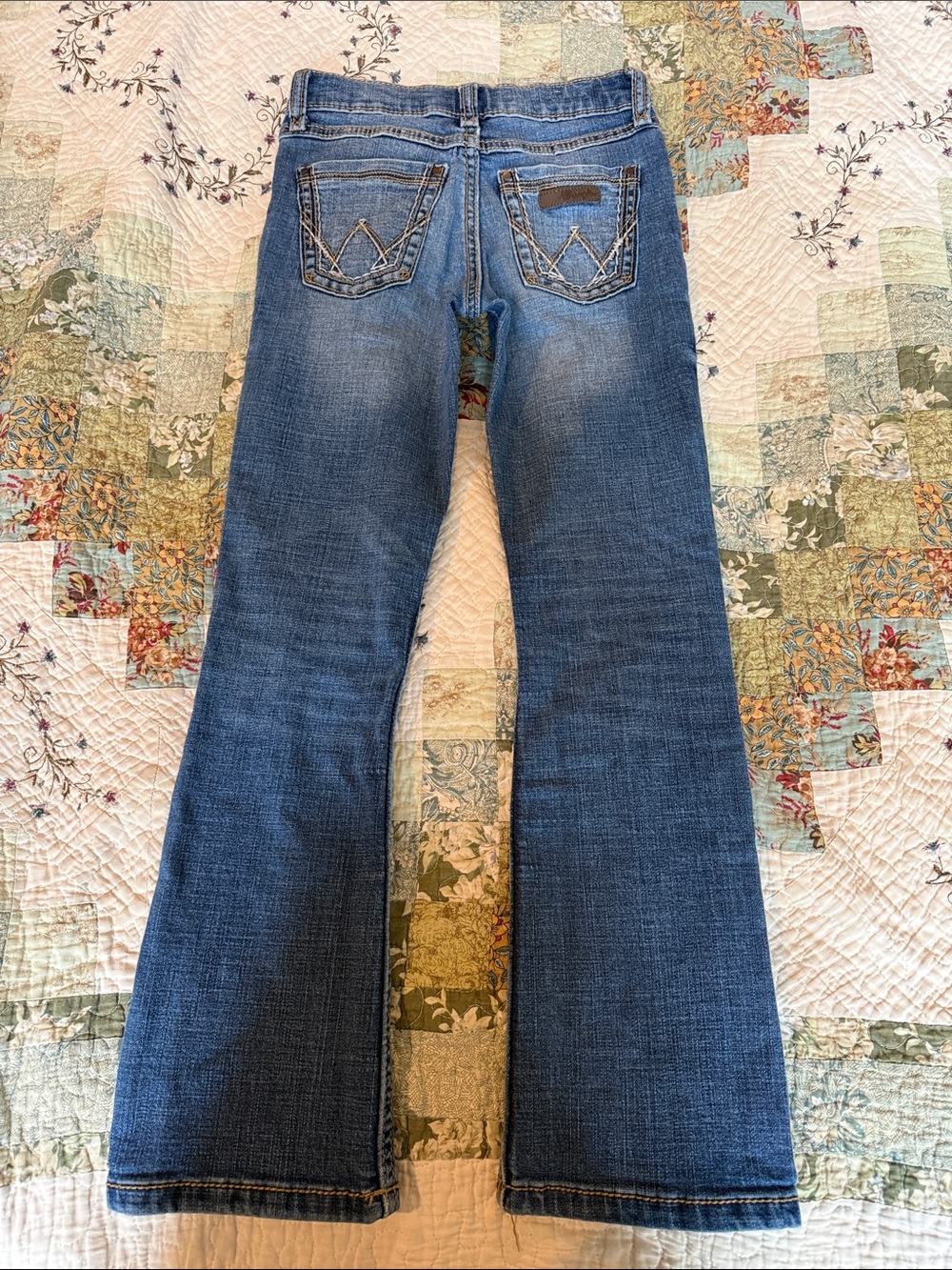 Wrangler Girls Blue Bootcut Jeans
